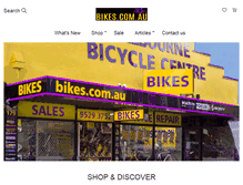 Tablet Screenshot of melbournebicyclecentreprahran.bikeit.com.au