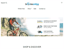 Tablet Screenshot of bicyclesonlinecomau.bikeit.com.au