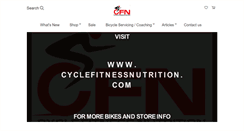 Desktop Screenshot of cyclingfitnessnutrition.bikeit.com.au