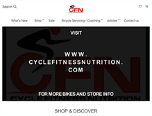 Tablet Screenshot of cyclingfitnessnutrition.bikeit.com.au