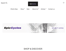 Tablet Screenshot of epiccycles.bikeit.com.au
